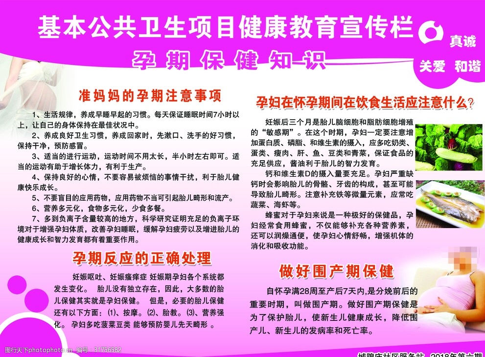 孕期保健手抄报图片