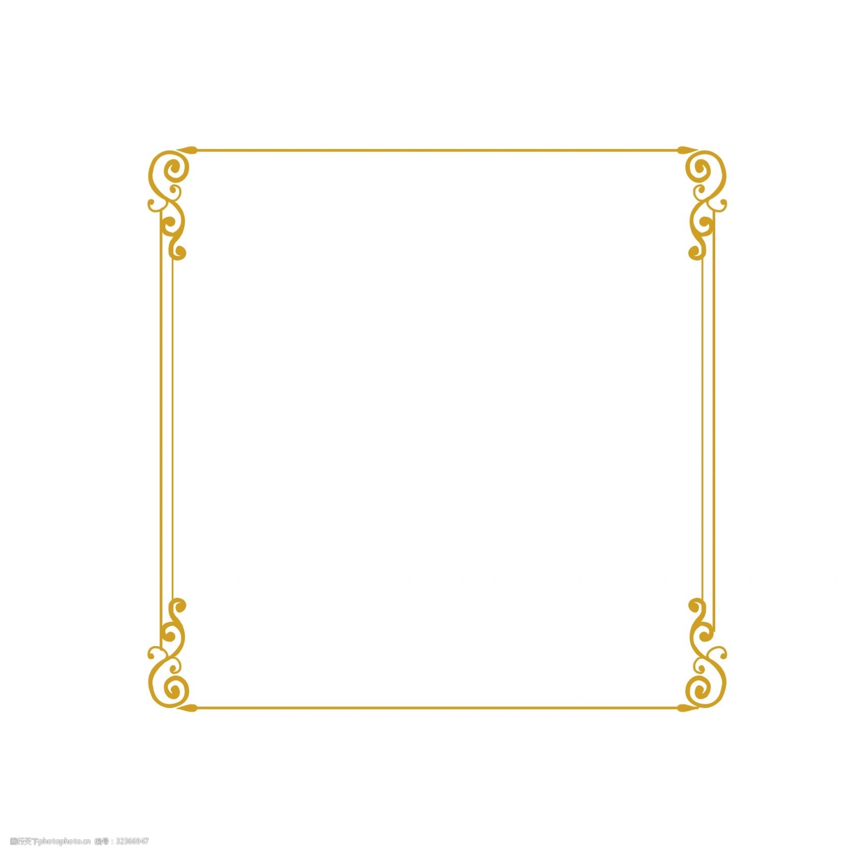 欧式复古左右双层边框