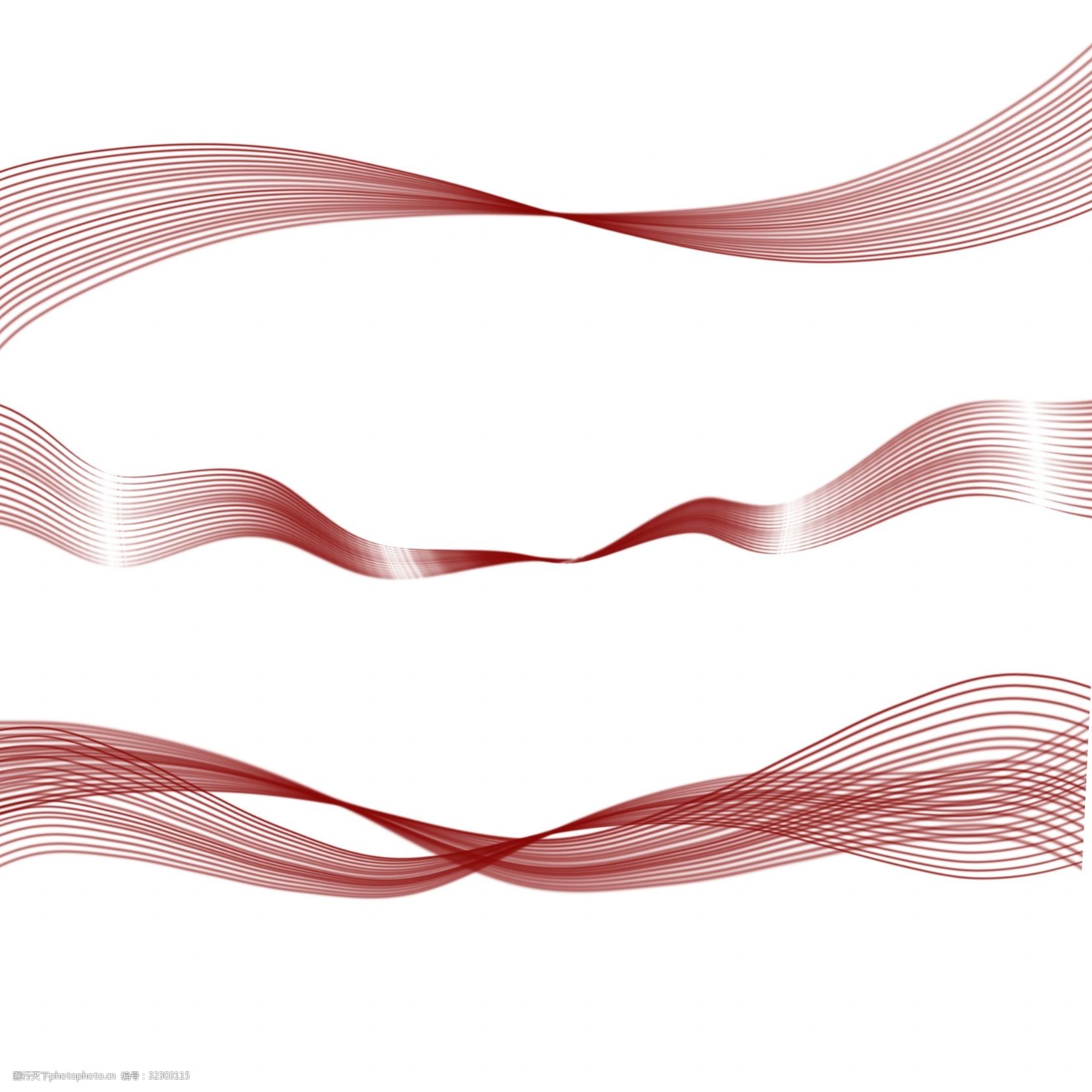 彩色不规则曲线背景装饰图案免抠素材