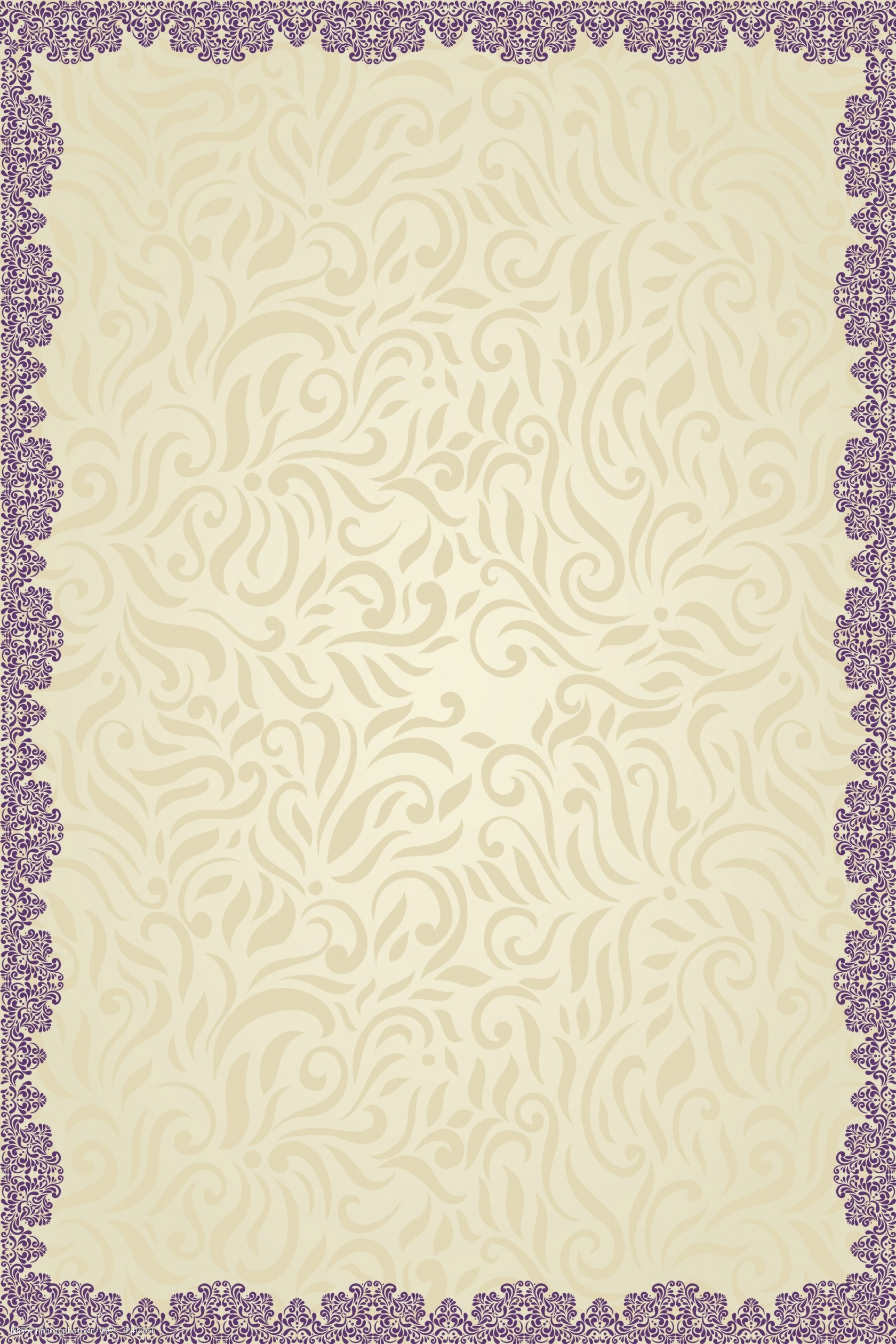 欧式花纹边框高清背景