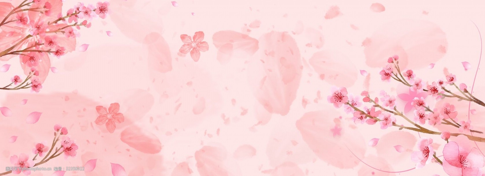 樱花花朵海报背景