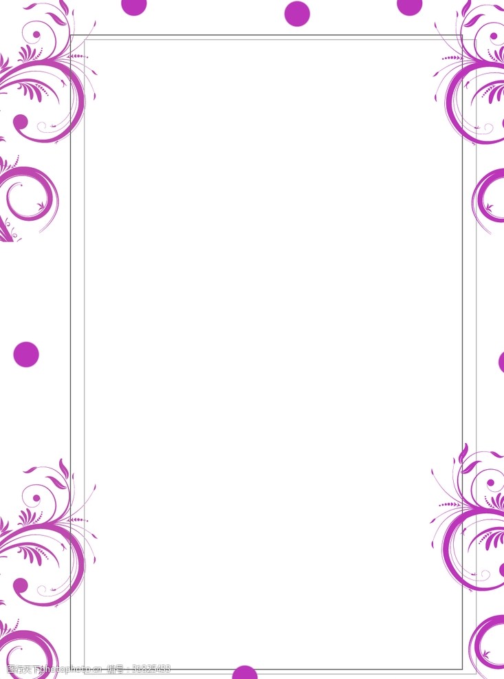 紫色花边背景图片 图行天下素材网