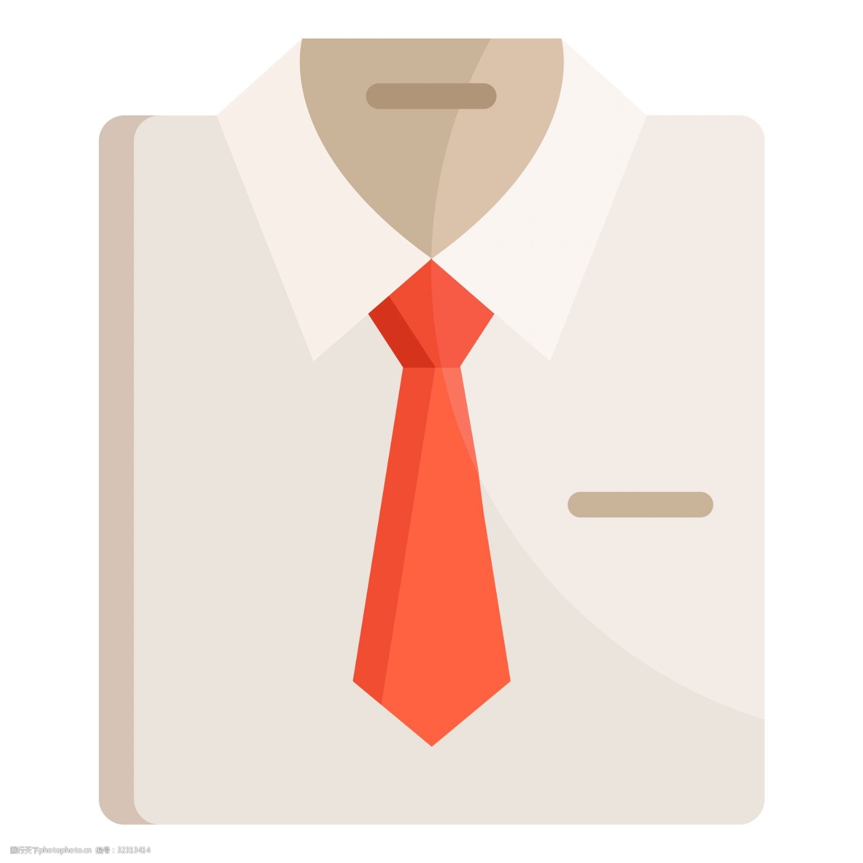 衬衣领带时尚衣服免抠图