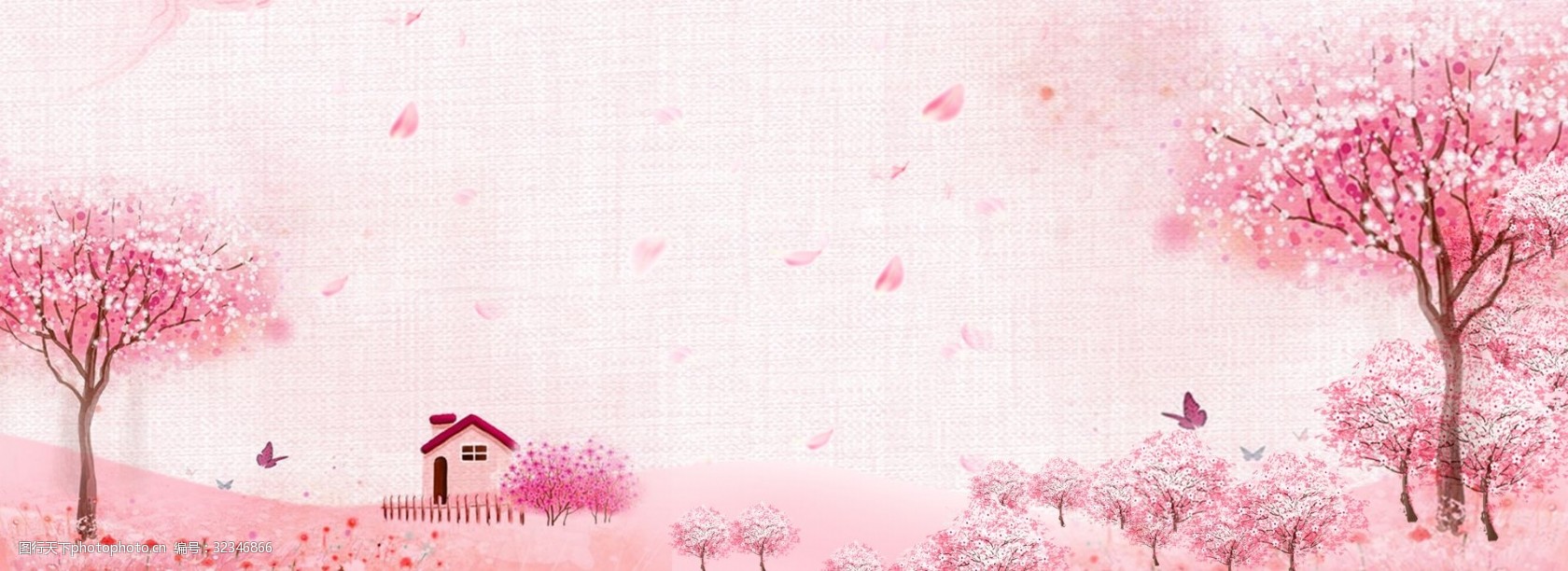 关键词:唯美浪漫樱花季背景 唯美 浪漫 樱花节 樱花林 粉色 清新 手绘