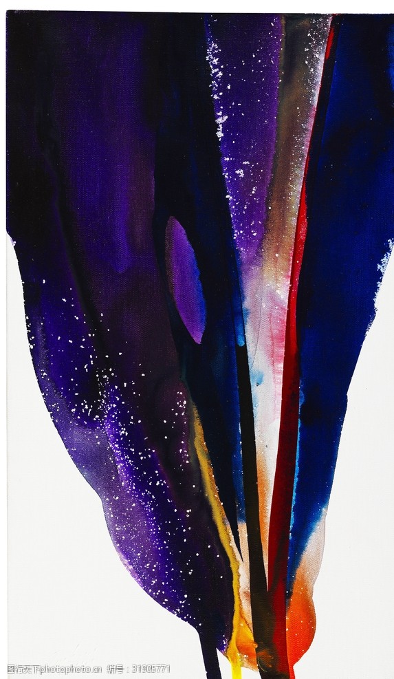 抽象色彩艺术厚涂创意油画