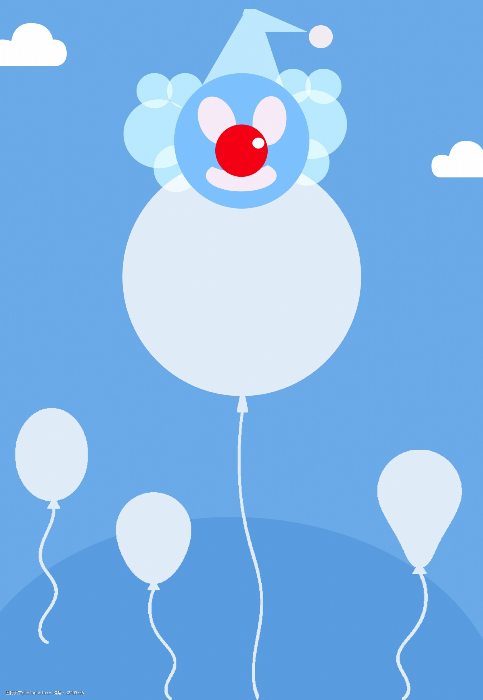 平面卡通愚人节海报