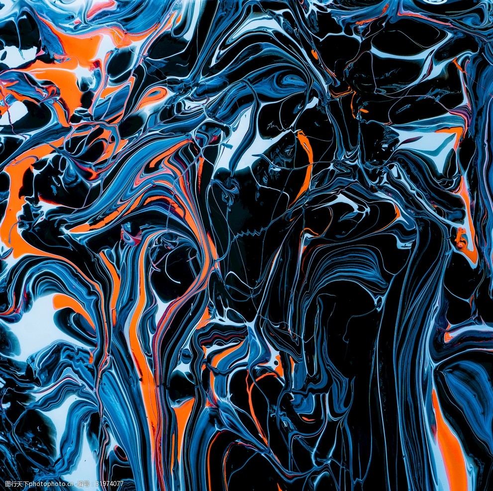 油画颜料彩色晕染底纹