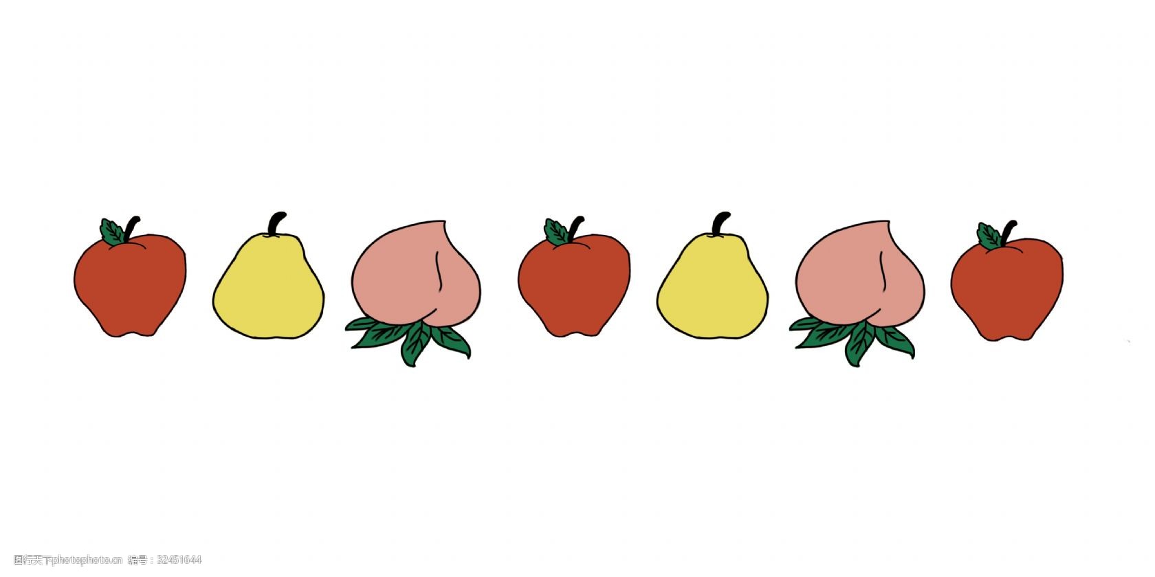 关键词:苹果梨桃子分割线插画 水果分割线 苹果 桃子分割线 插画 苹果