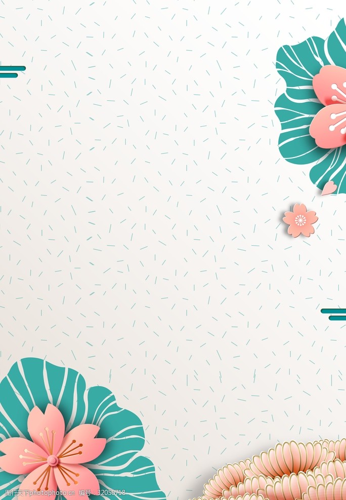 春季春天海报背景素材