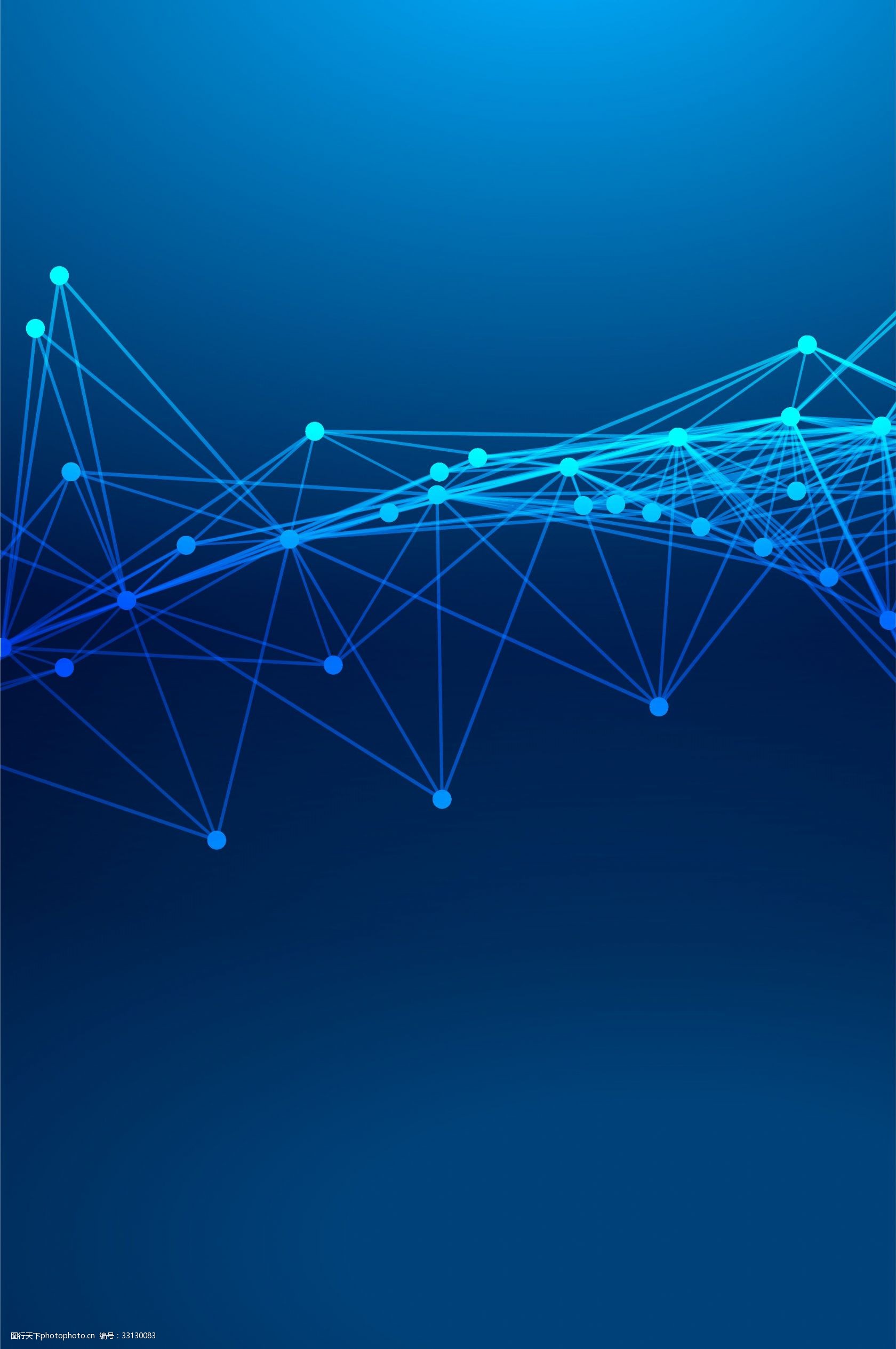 蓝色简约科技线条背景素材