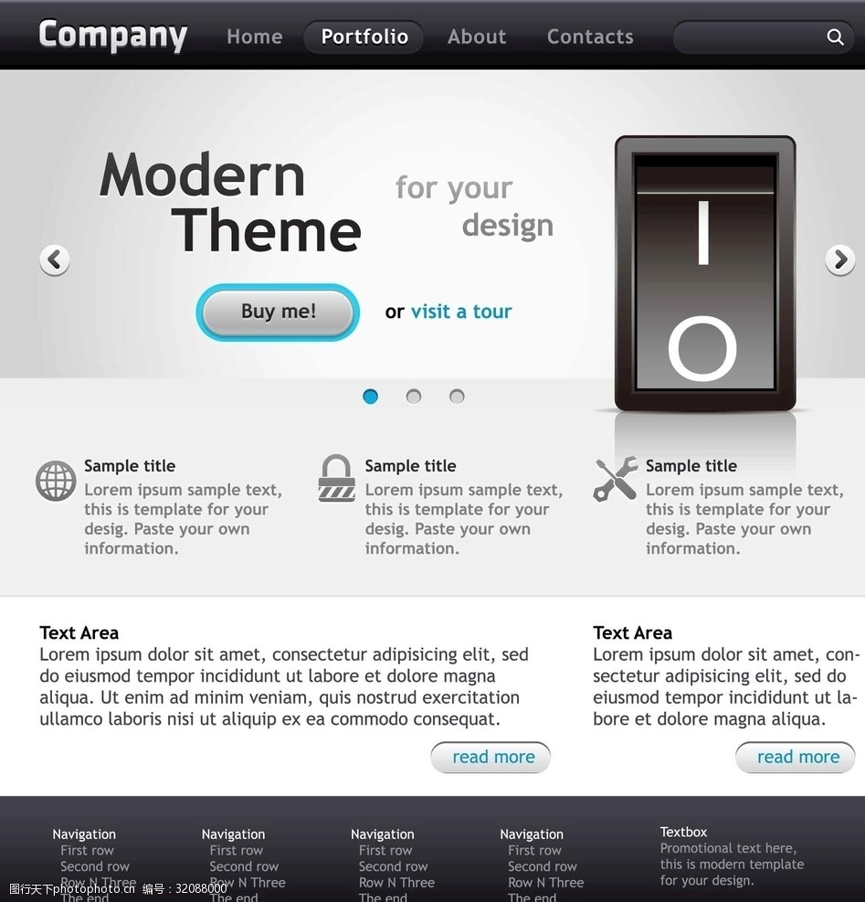 网站 网站模板 国外风格 简约 卡通 清新 网页设计 设计 广告设计 ai