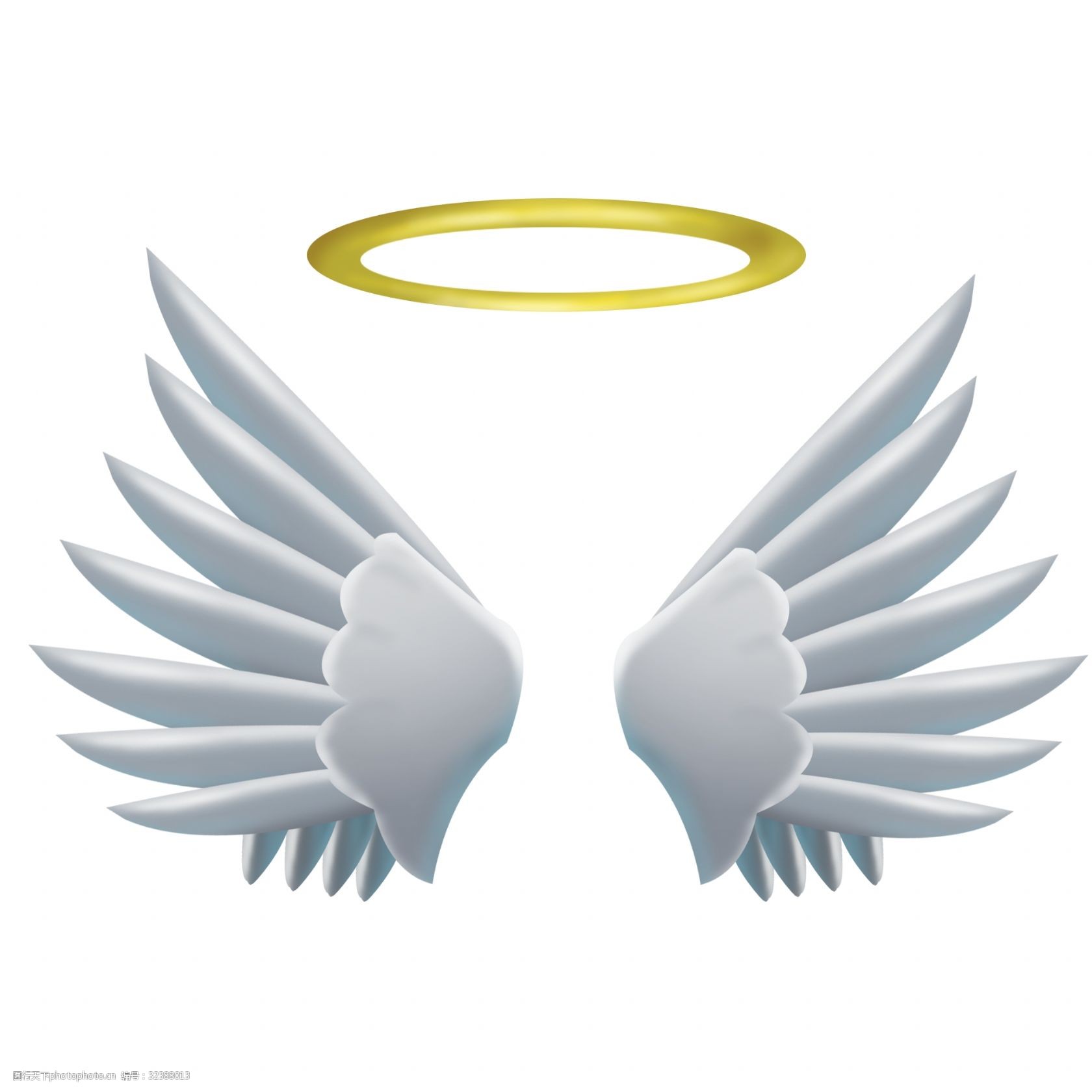 立体可爱天使翅膀图片-图行天下图库