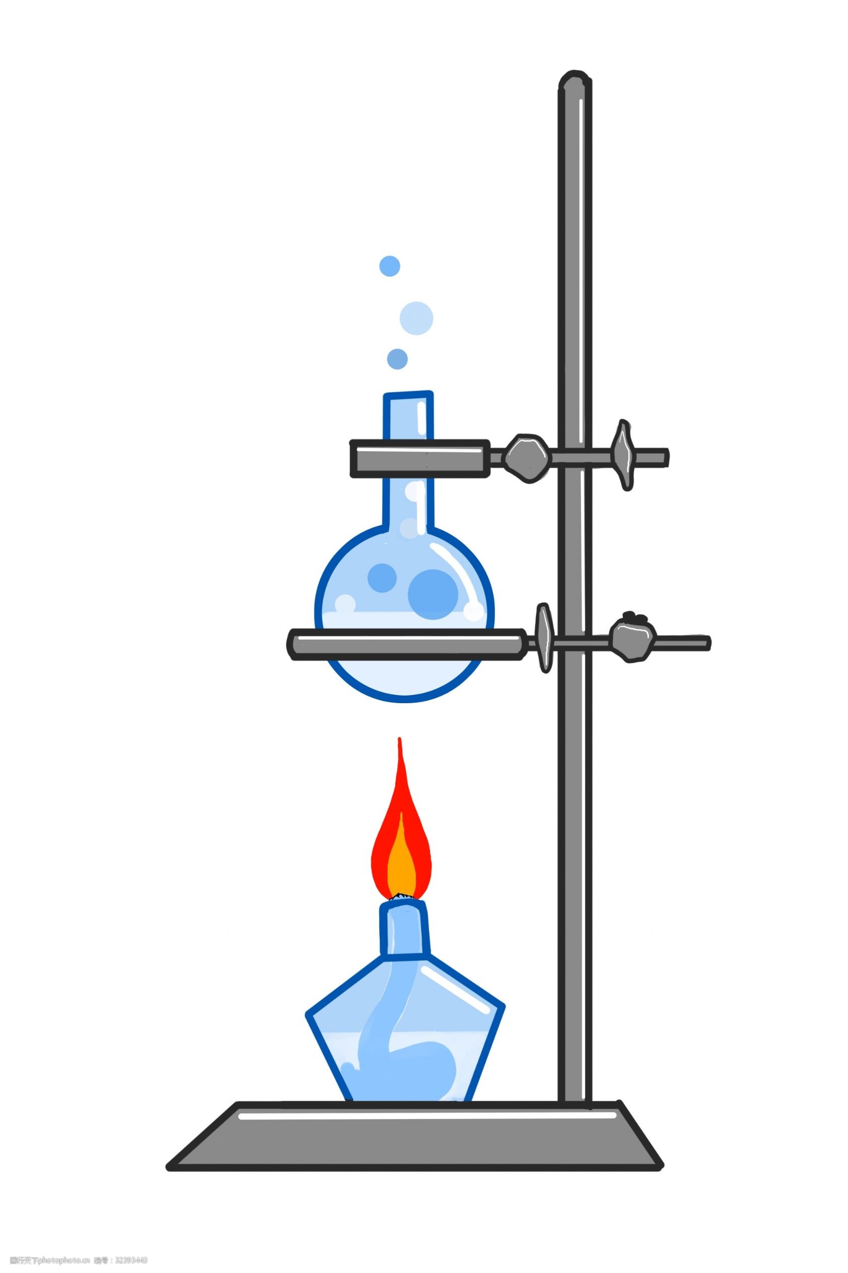 化學量杯卡通插畫
