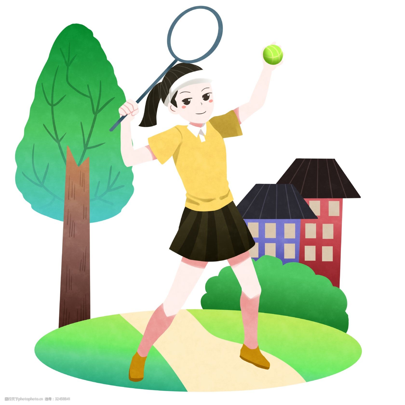 网球少女|插画|游戏原画|Z49562156 - 原创作品 - 站酷 (ZCOOL)