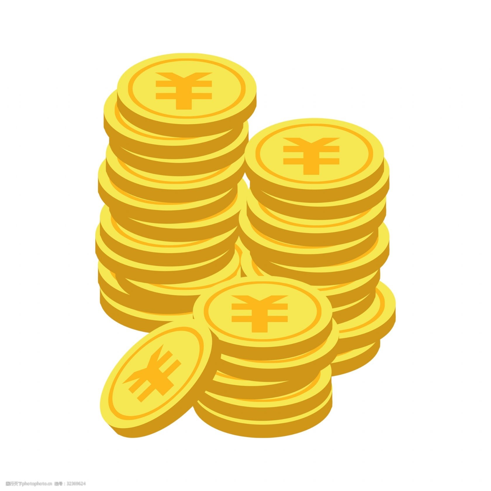 设计图库 设计元素 装饰图案 关键词:节日金色卡通风格金币 一堆金币