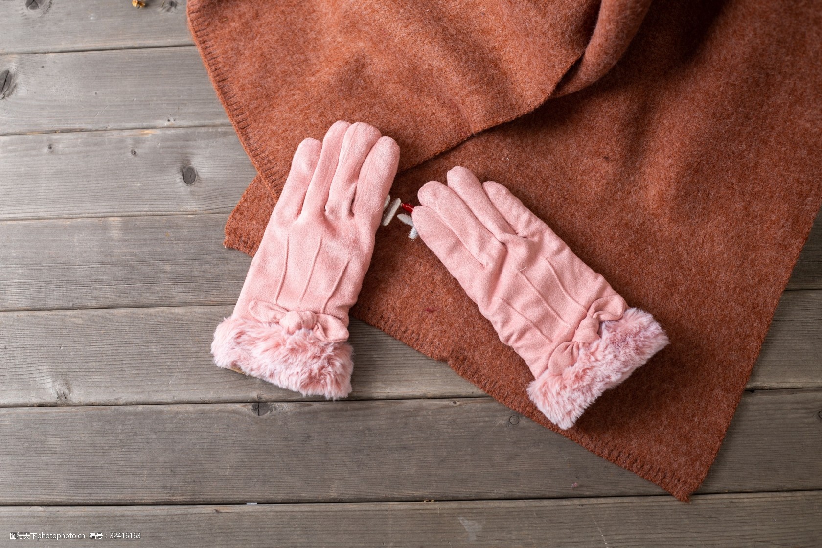 多色日系女士麂皮绒手套11