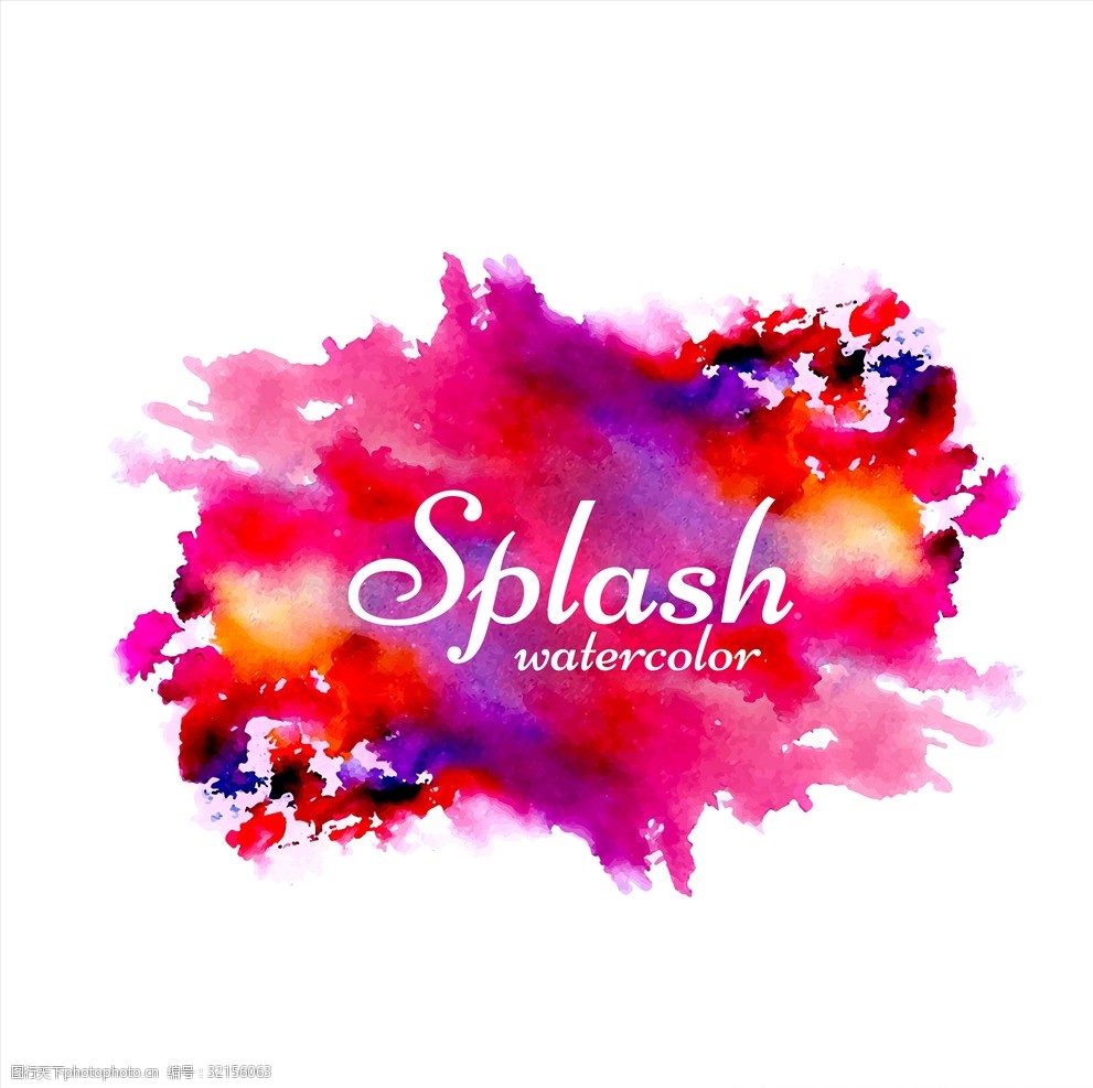 水彩墨迹图片-图行天下素材网