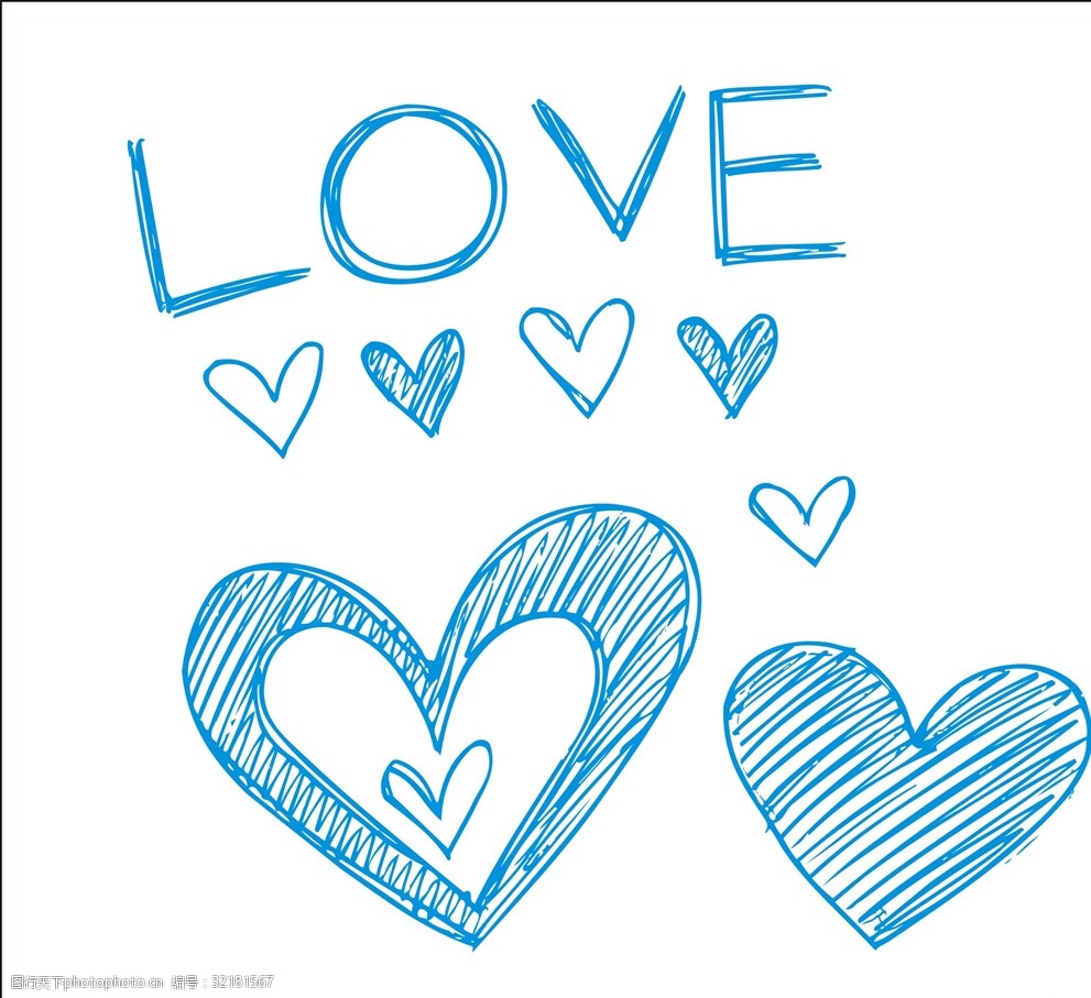 矢量爱心素材