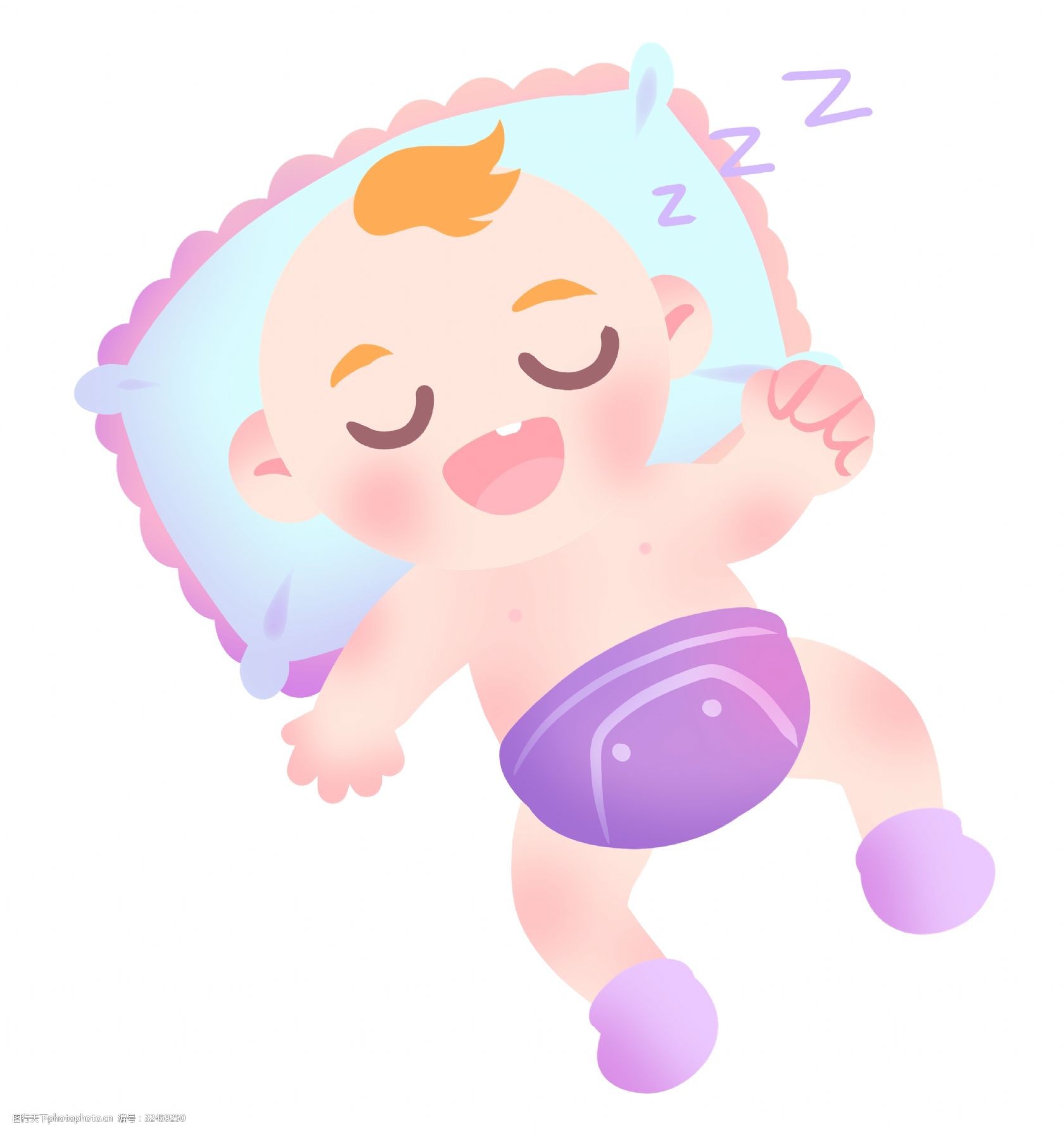 睡觉的婴儿宝贝插画 睡觉的宝贝 卡通插画 宝贝插画 婴儿插画 可爱的