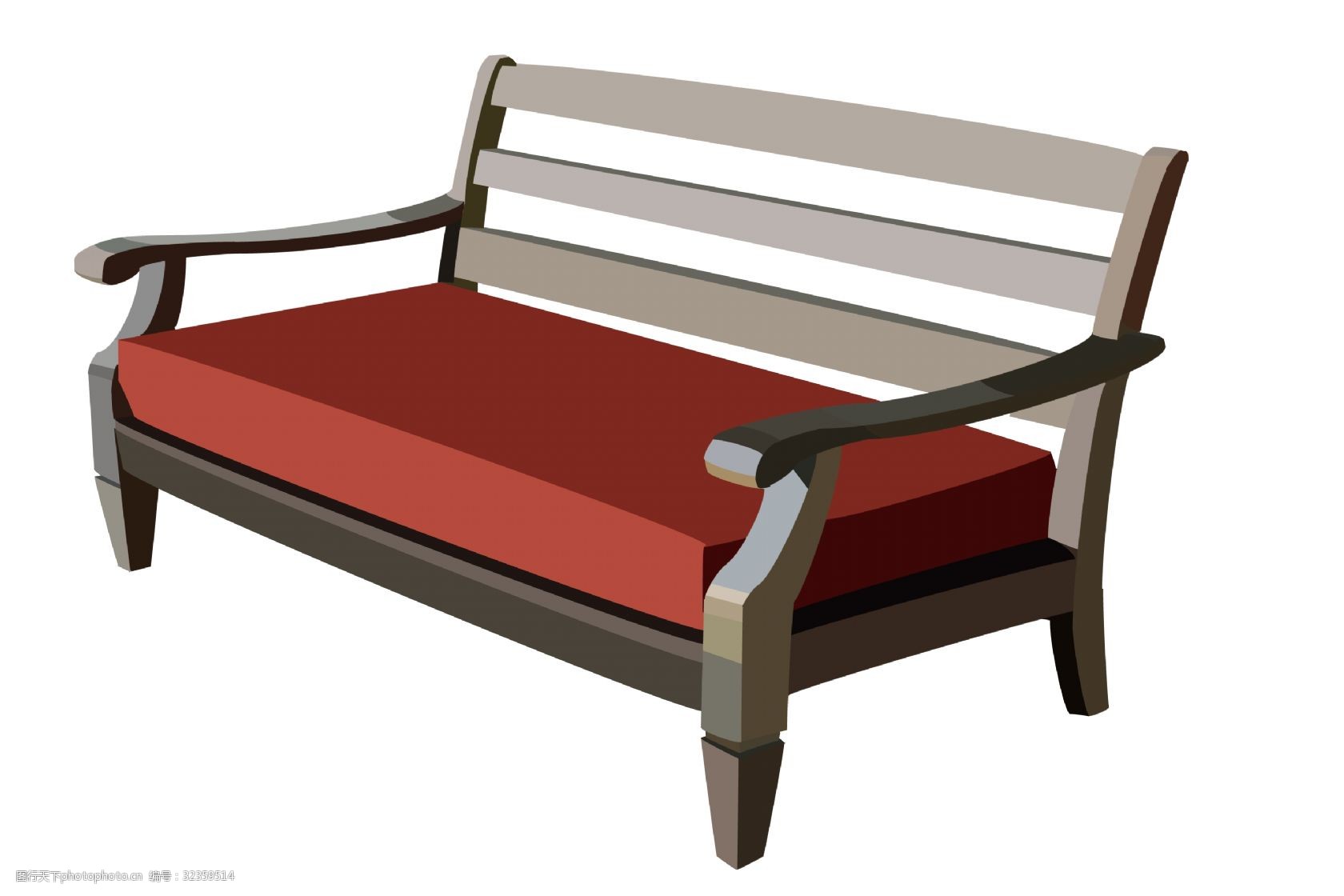 家具沙发卡通插画