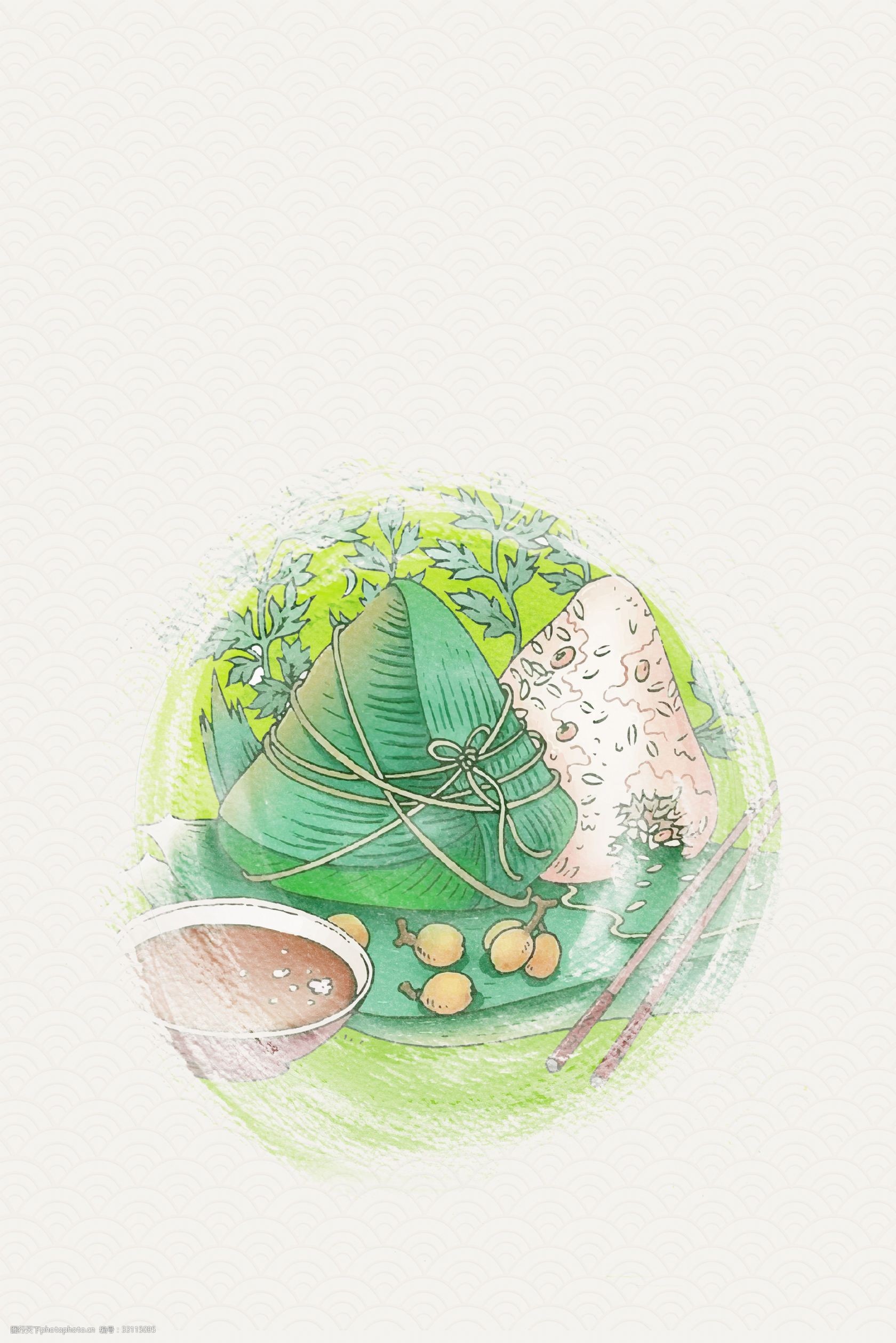 端午节灰色简约风海报banner背景