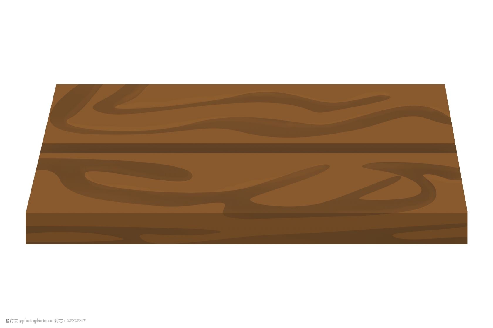 棕色的木纹木板插画