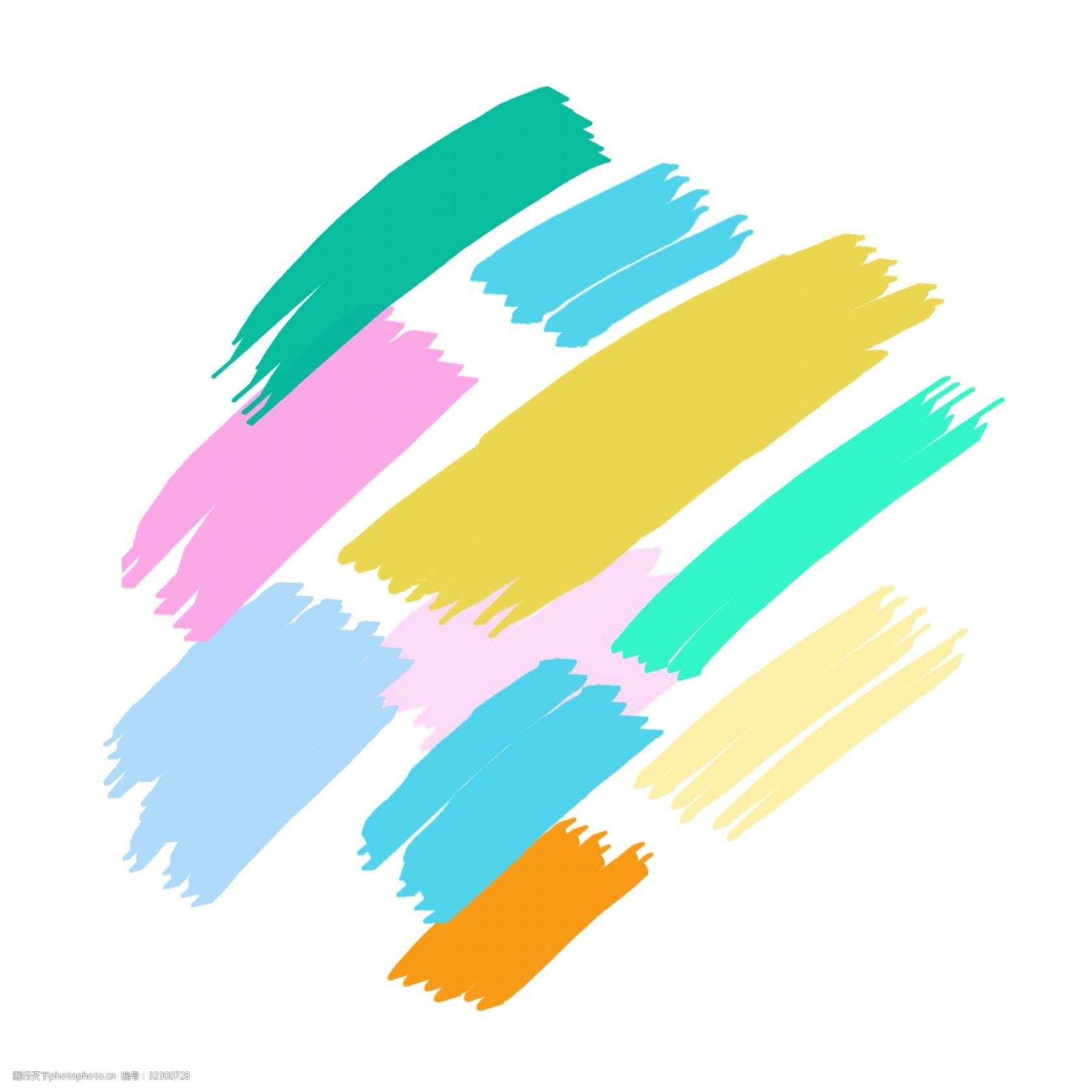 多彩色块拼接图png免扣