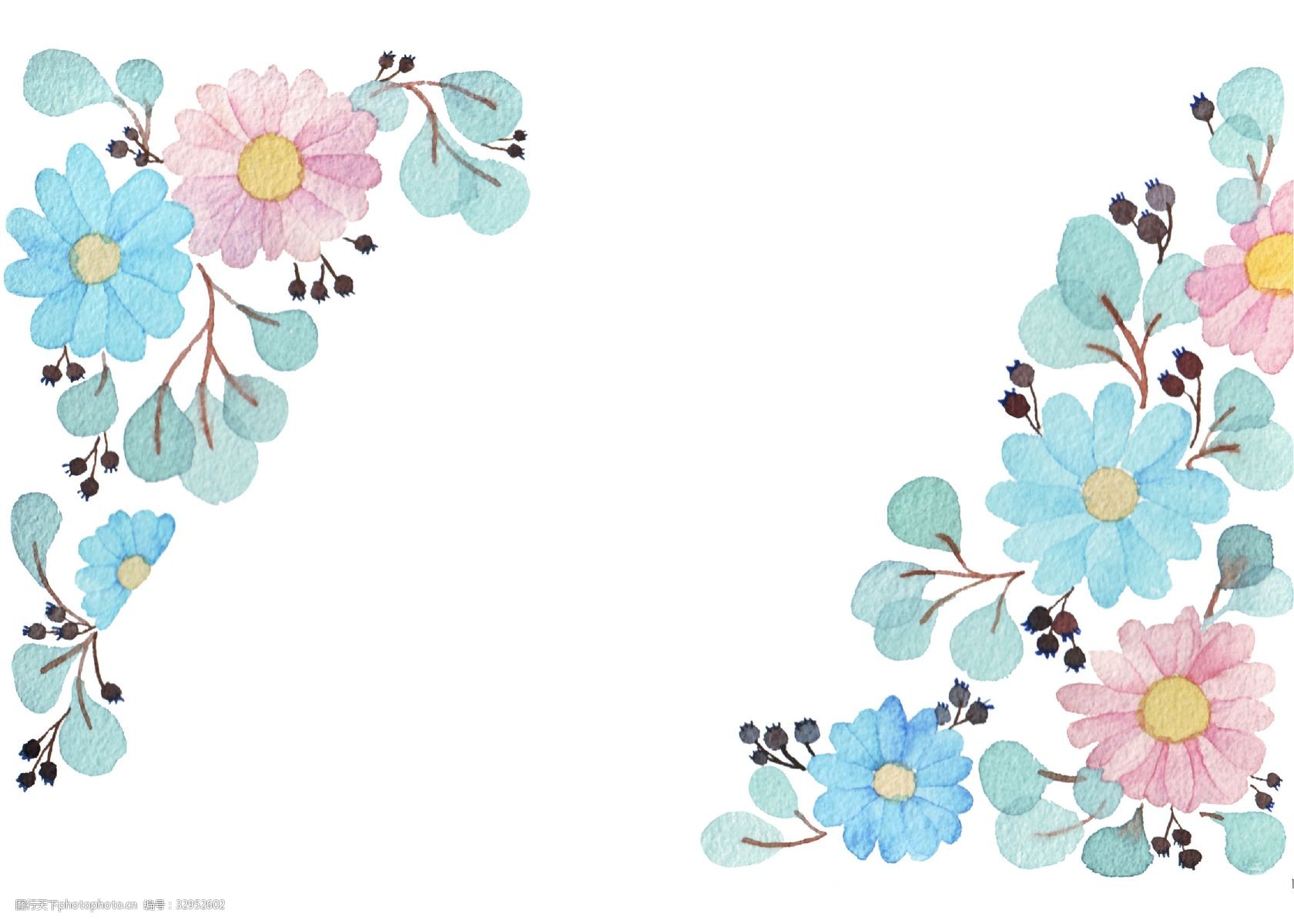 春暖花开花朵底纹