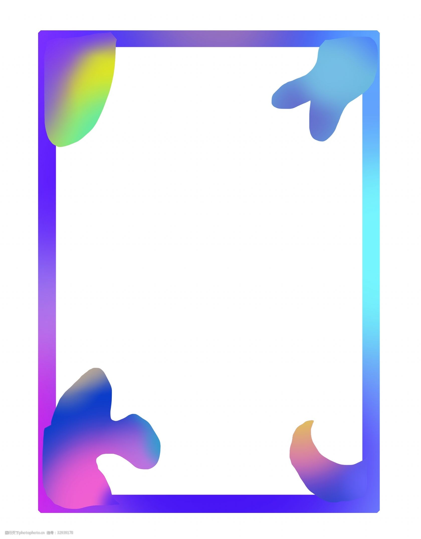 孟菲斯风格几何线性边框