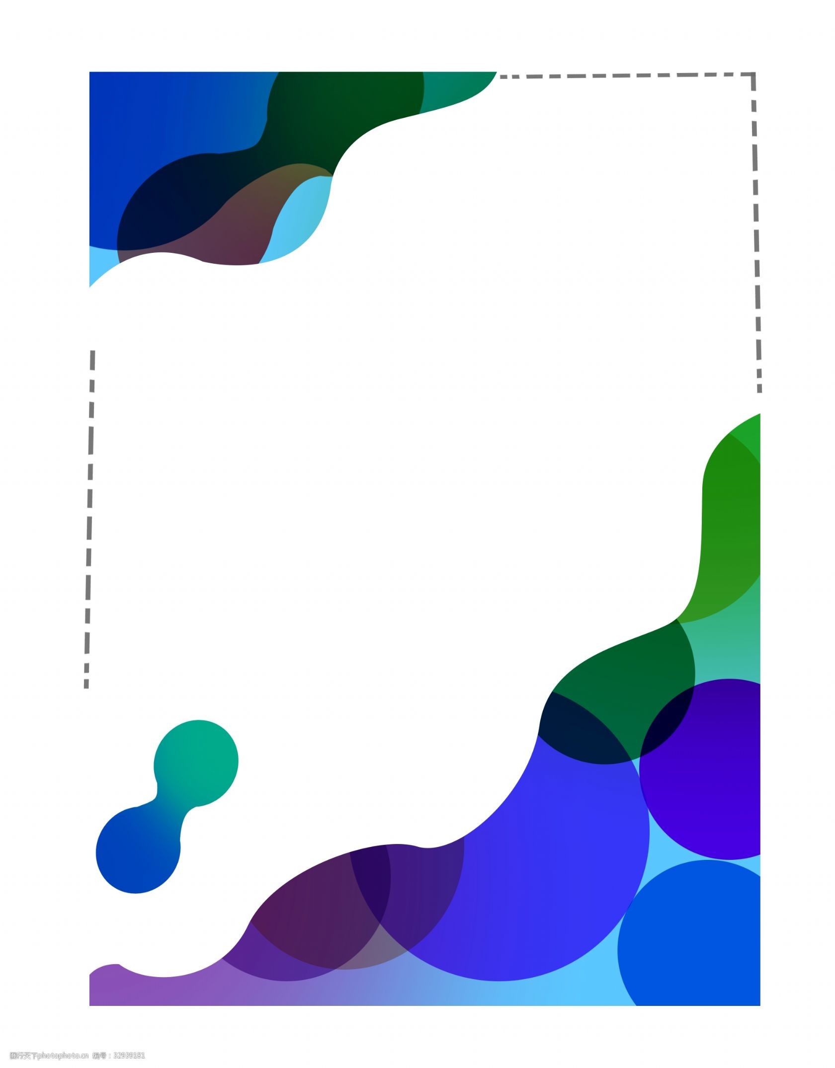 深色孟菲斯风格几何线性边框