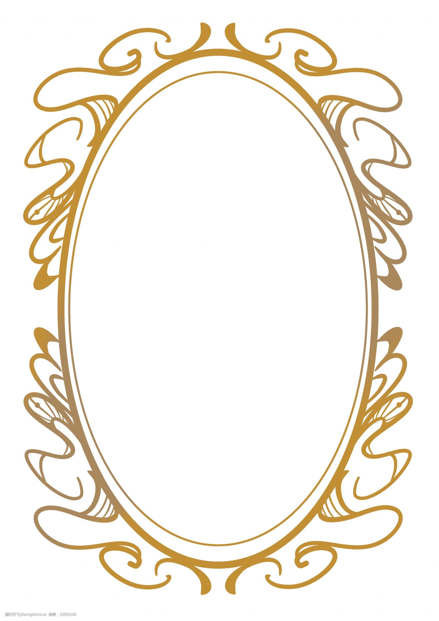 丝带边框装饰插画