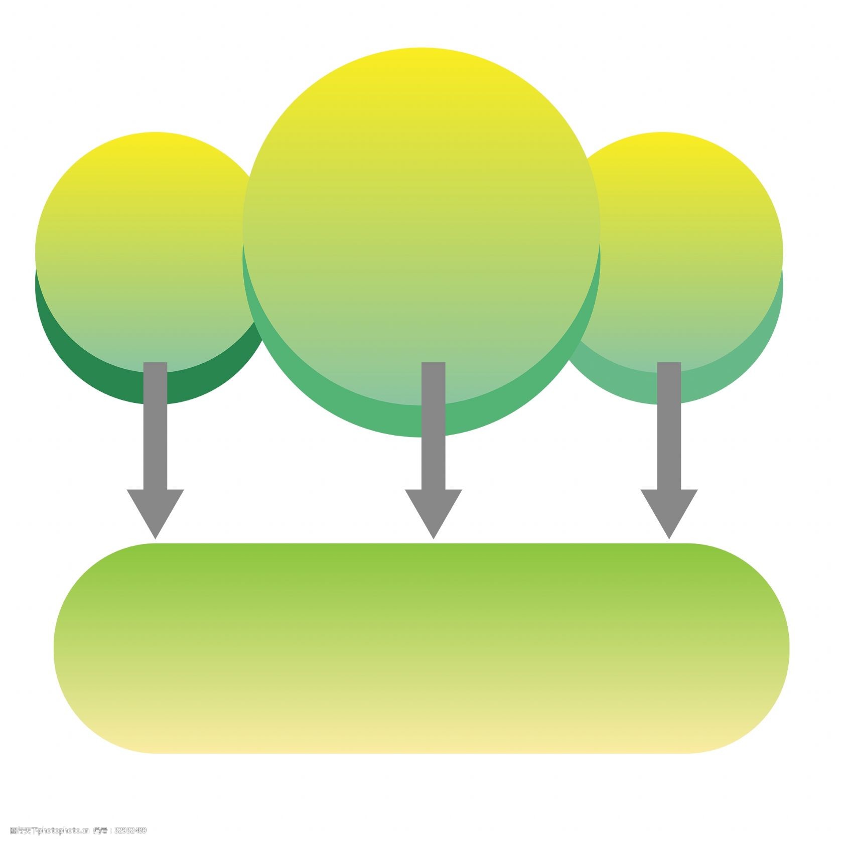 大树ppt装饰插画图片-图行天下图库