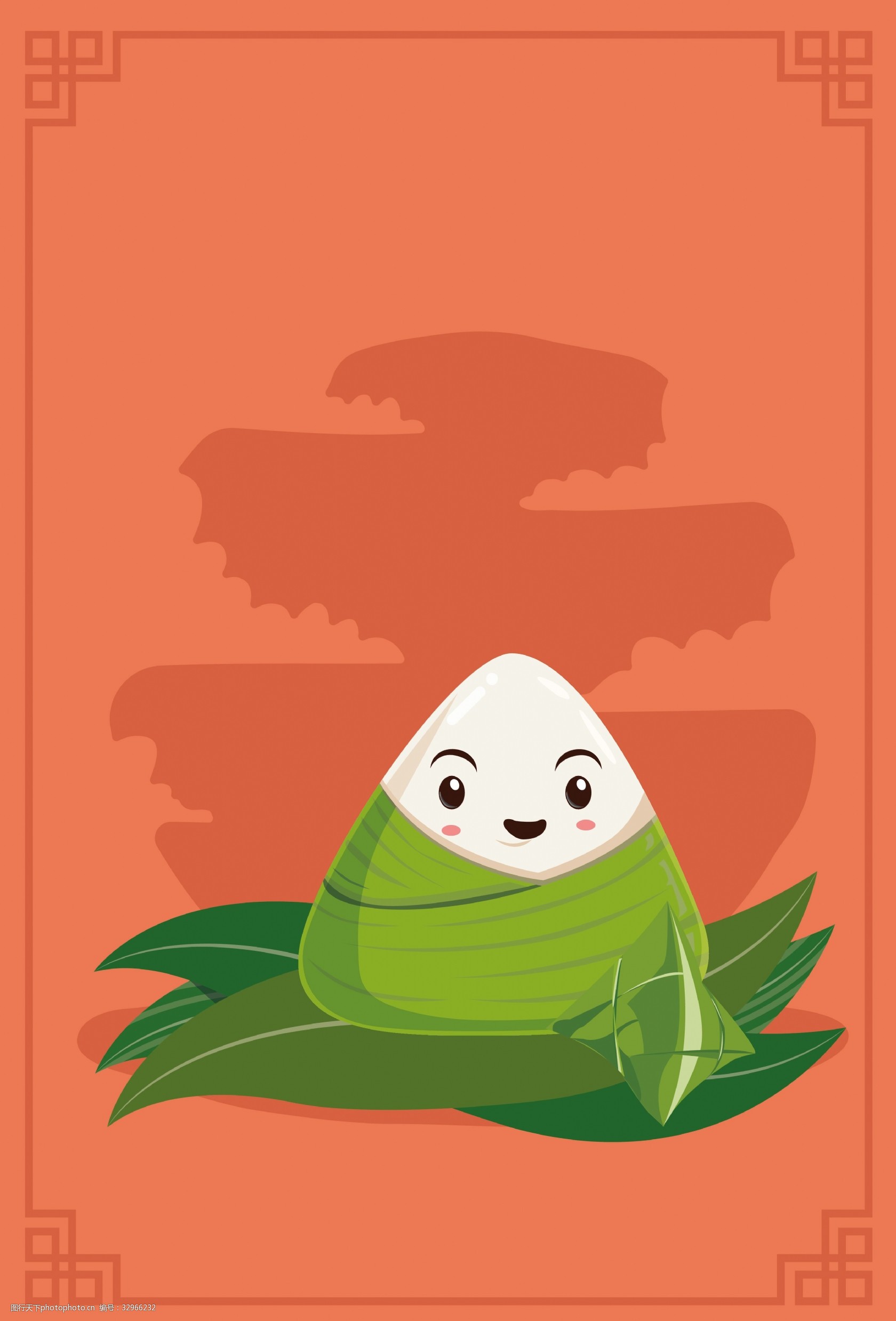 7卡通传统节日端午节矢量背景