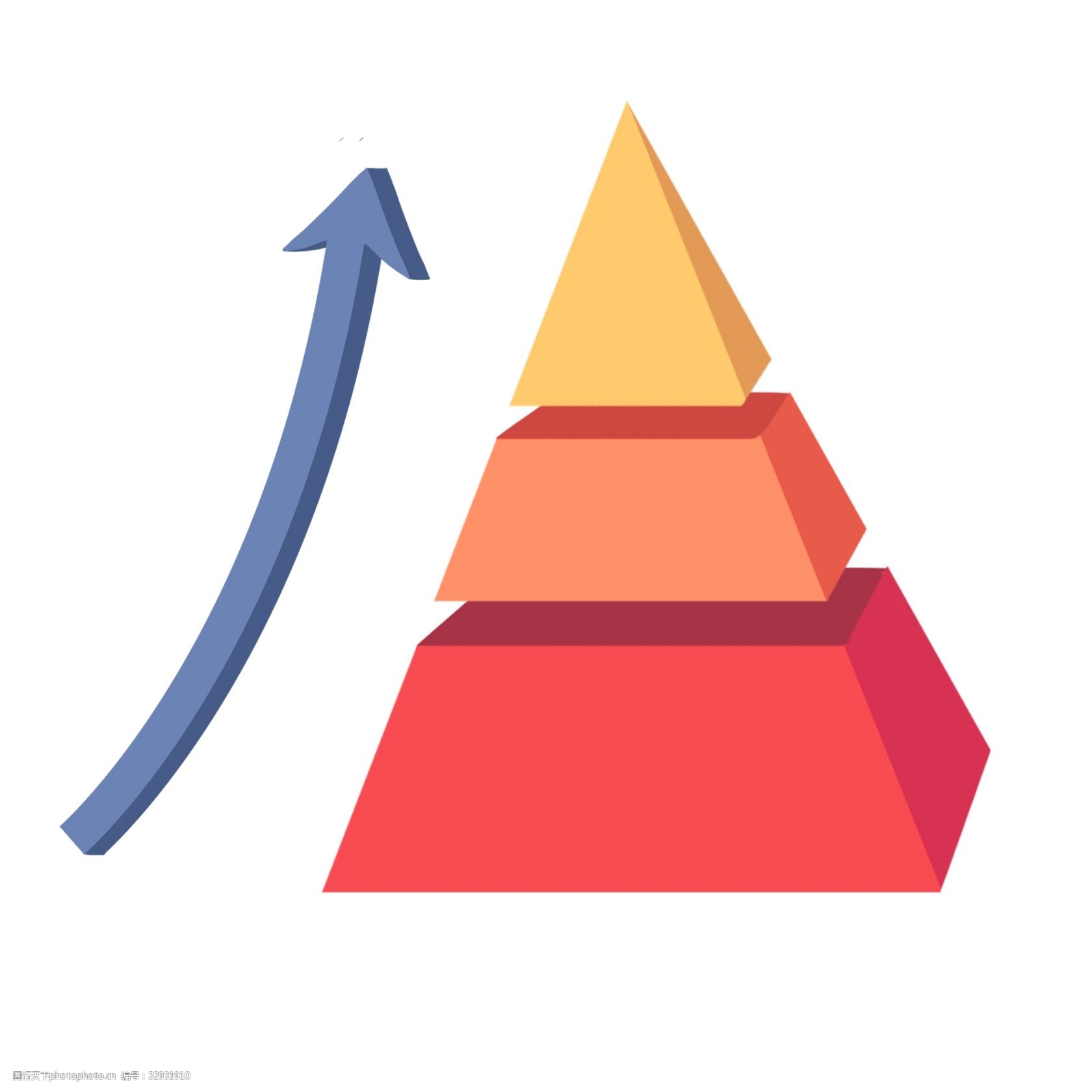 椎体ppt分析图表插画