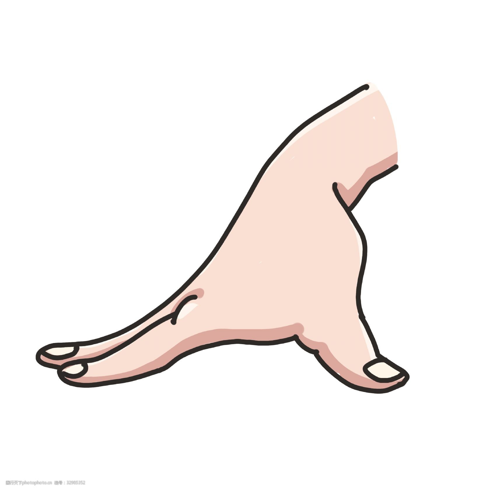 丈量的手势 卡通插画 手势插画 手指插画 手掌插画 比划手势 尺寸的