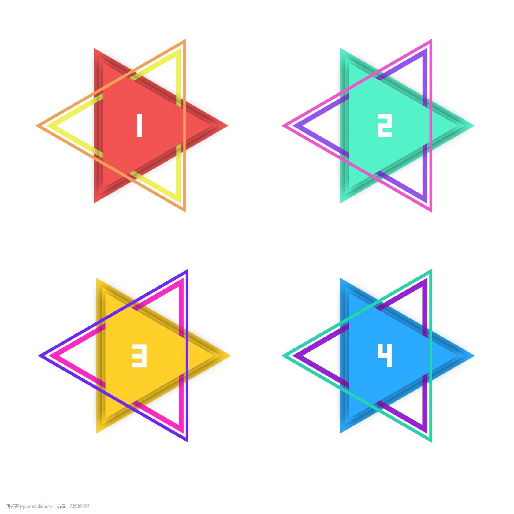 三角形对称图案插图