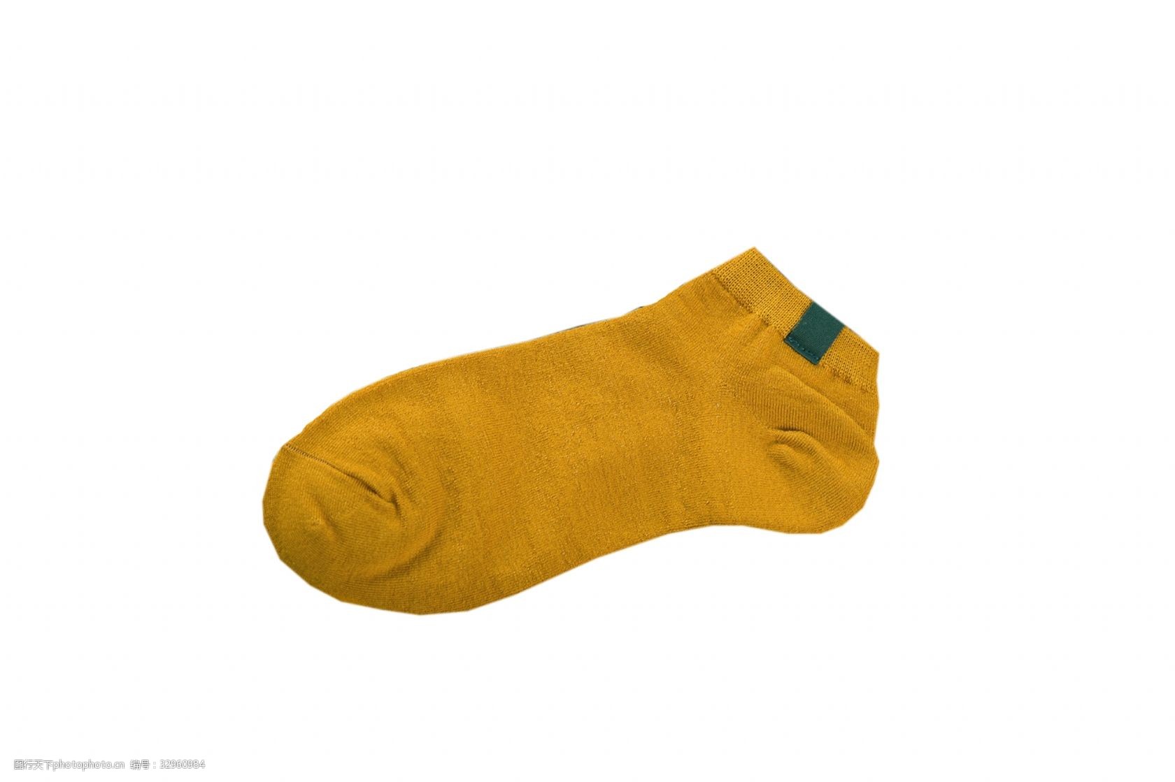 黄色袜子矮桩时尚