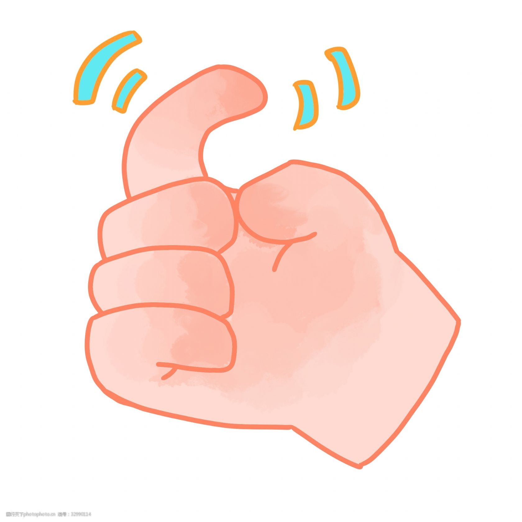 勾引手势 漂亮的手势 创意手势 立体手势 精美手势 卡通手势 手势插画