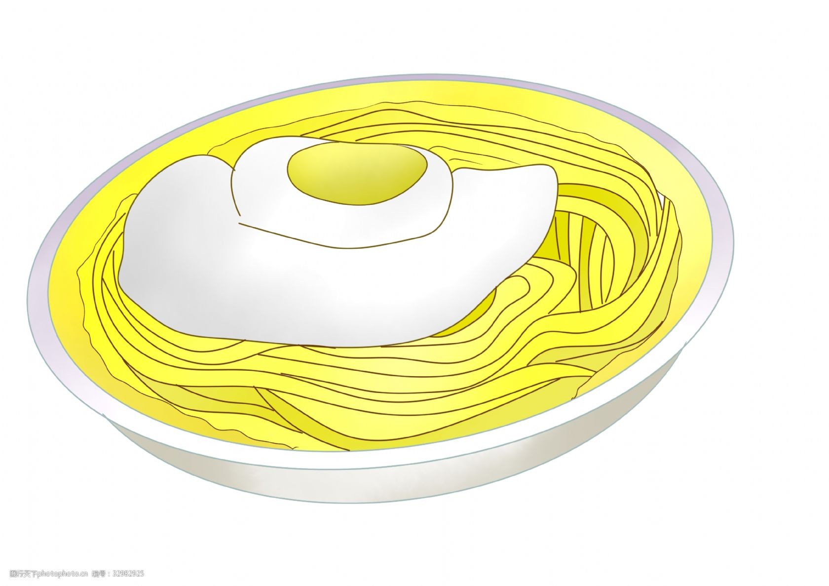 关键词:小吃鸡蛋面条插画 黄色的面条 卡通插画 小吃插画 美味食物