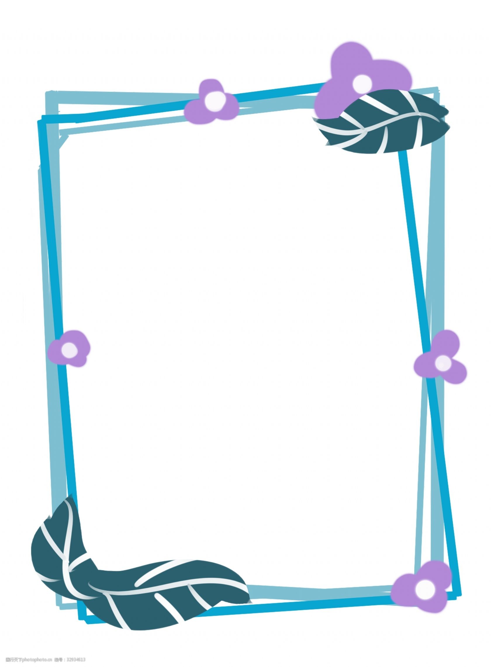 关键词:蓝色小花边框插画 蓝色的边框 小花边框 植物边框 漂亮的边框