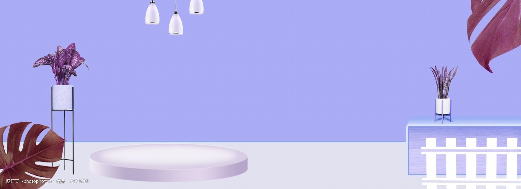 扁平风格电商海报背景banner