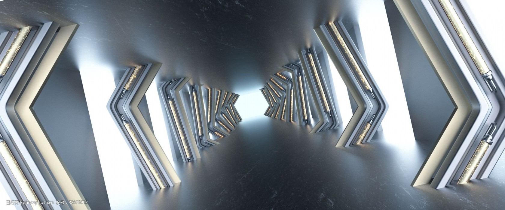 c4d空间海报科技背景