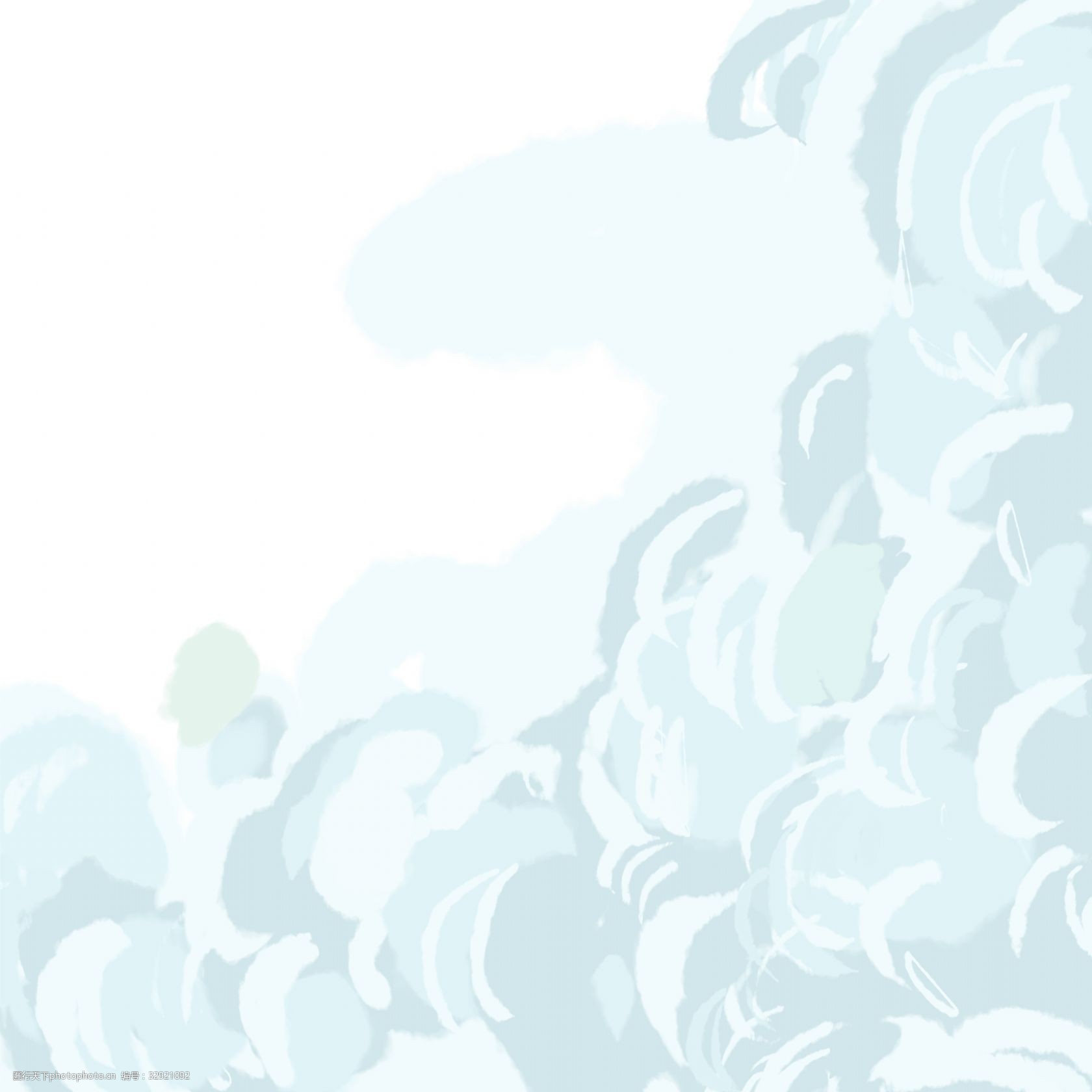云雾插画素材图片