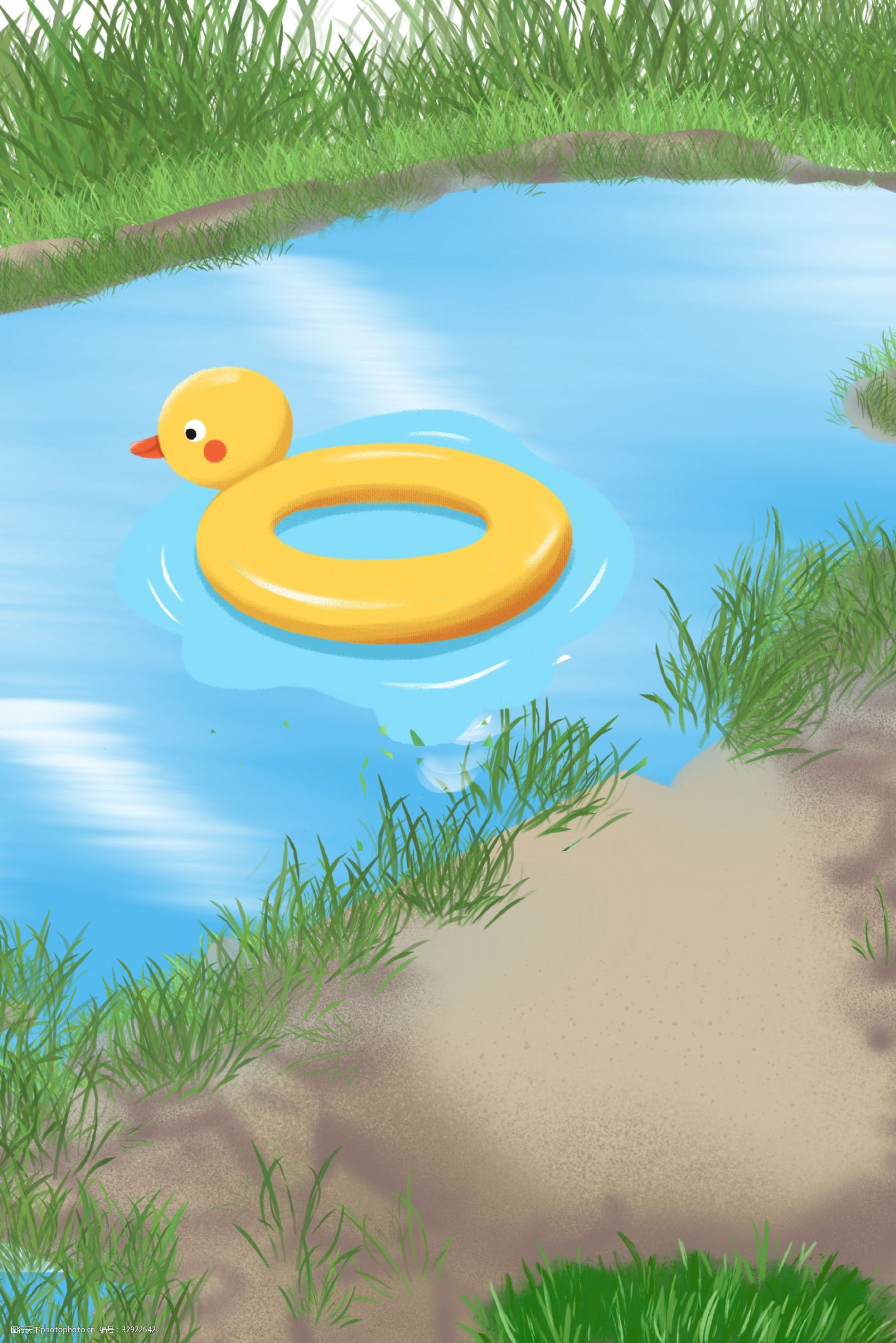 池塘边的夏天|插画|儿童插画|MUSE_谬谬 - 原创作品 - 站酷 (ZCOOL)