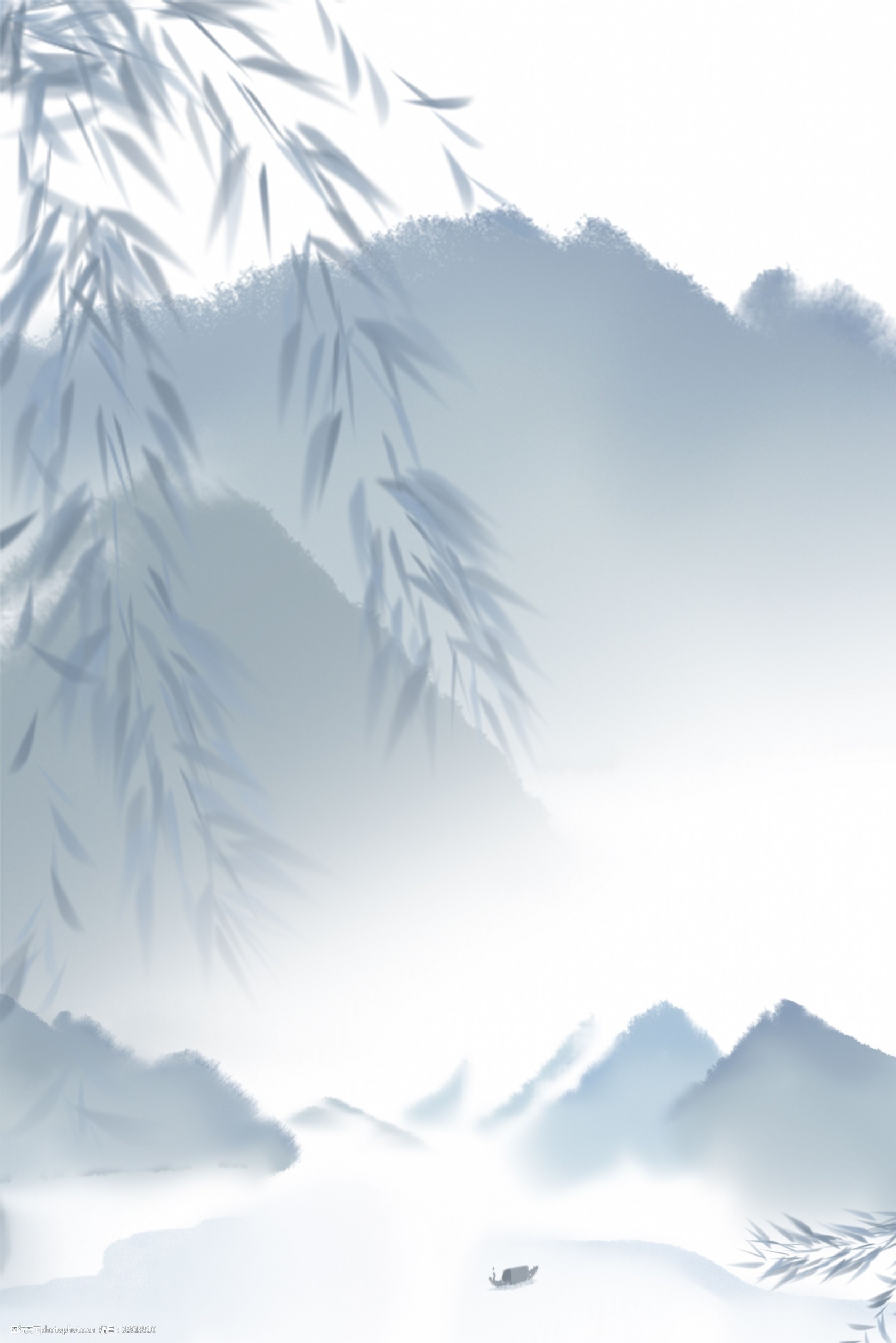 复古风白色海报banner背景图片-图行天下图库