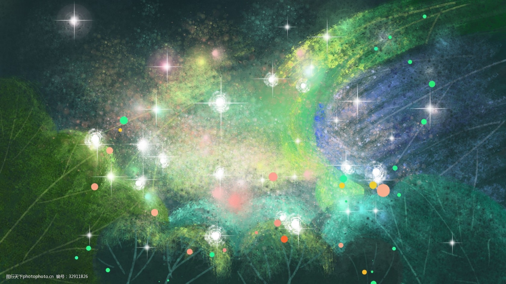 水粉光斑创意背景