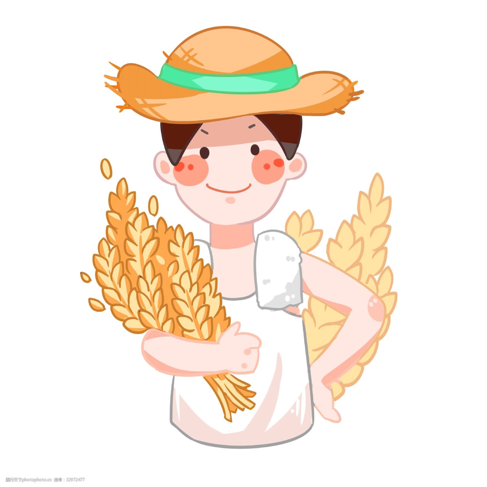 五一劳动节劳动人民手绘插画