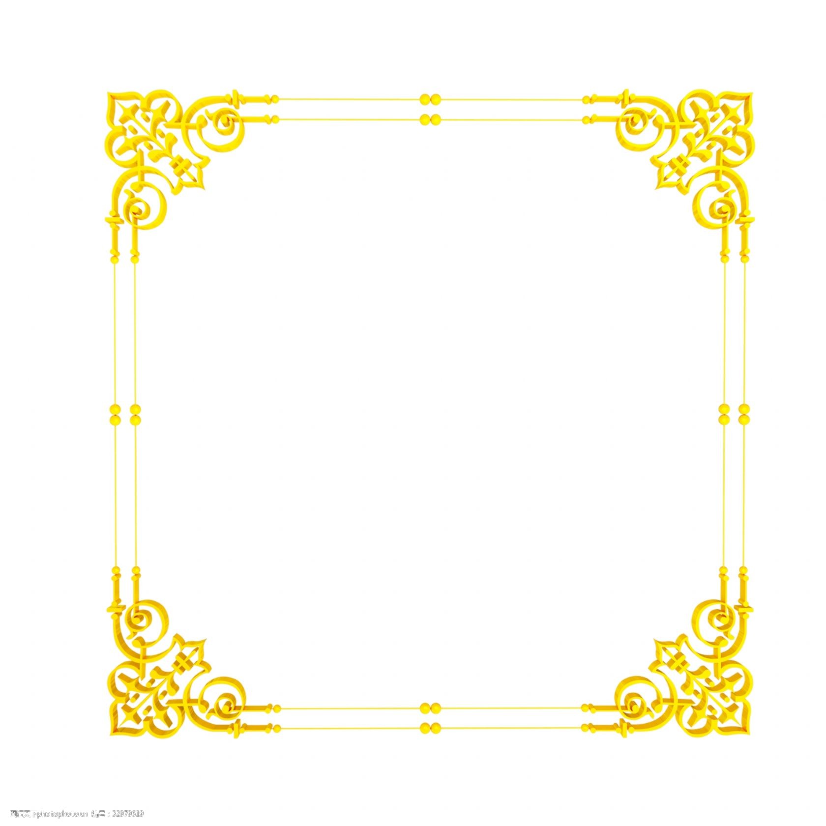 c4d立體復古歐式邊框圖片-圖行天下圖庫