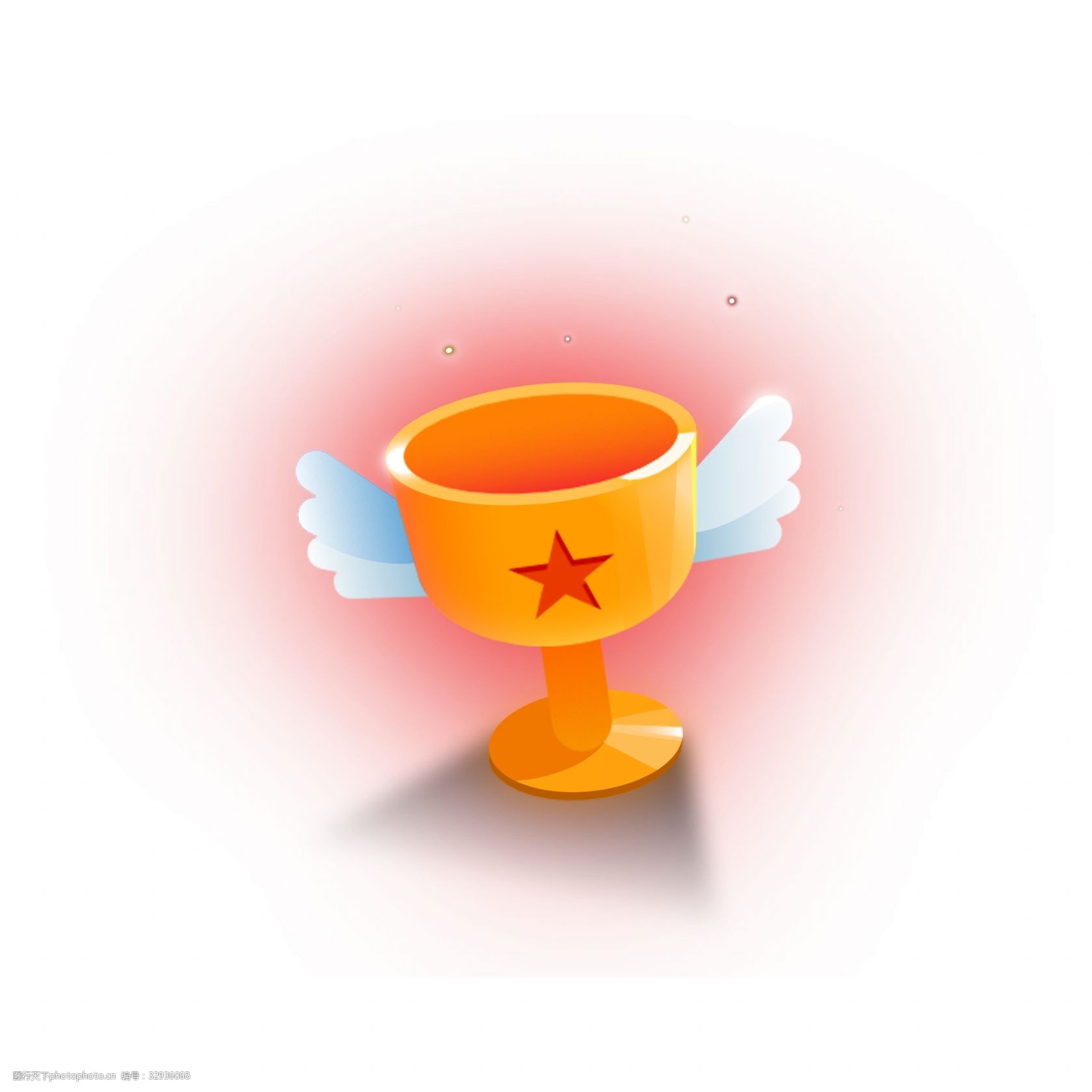 卡通小奖杯免抠图