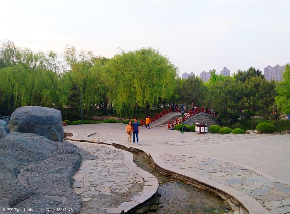 美麗的公園風景